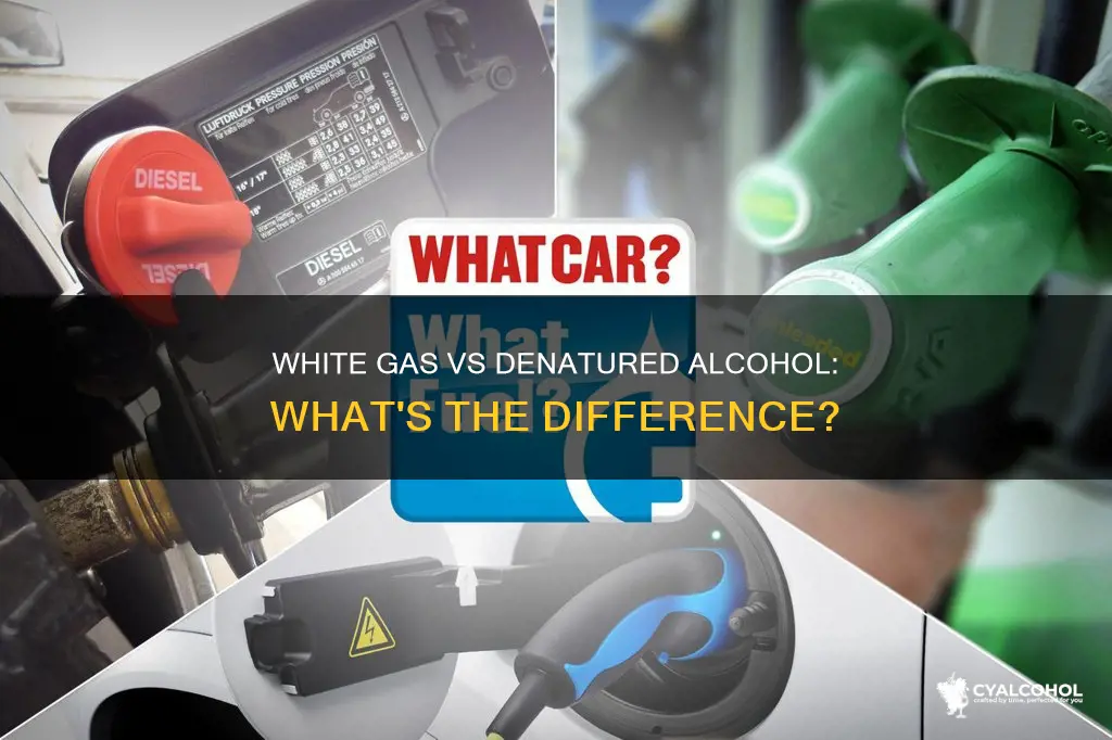 is white gas and denatured alcohol the same thing