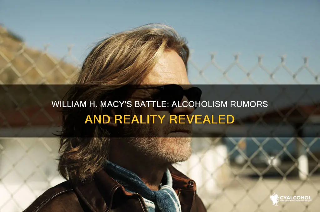 is william h macy an alcoholic
