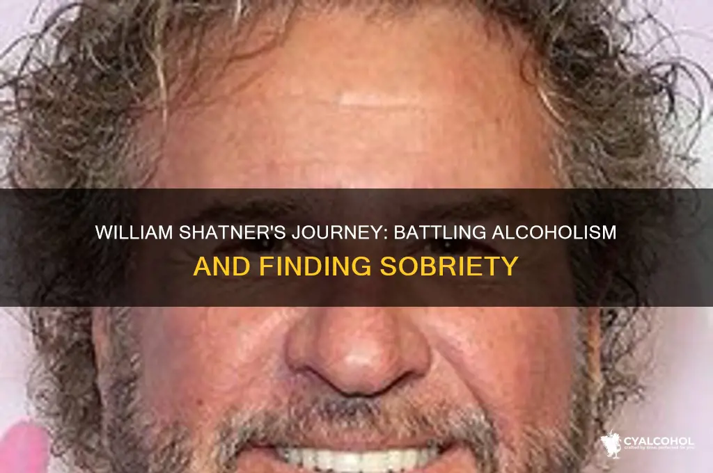 is william shatner a recovering alcoholic