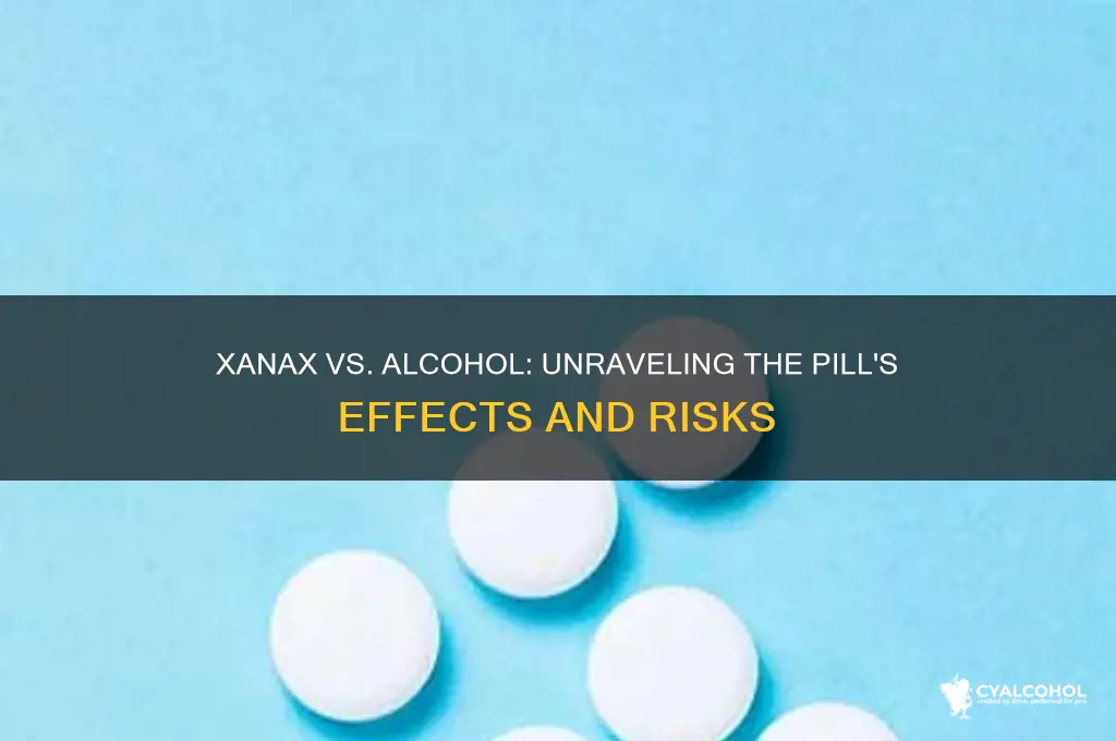 is xanax alcohol in a pill