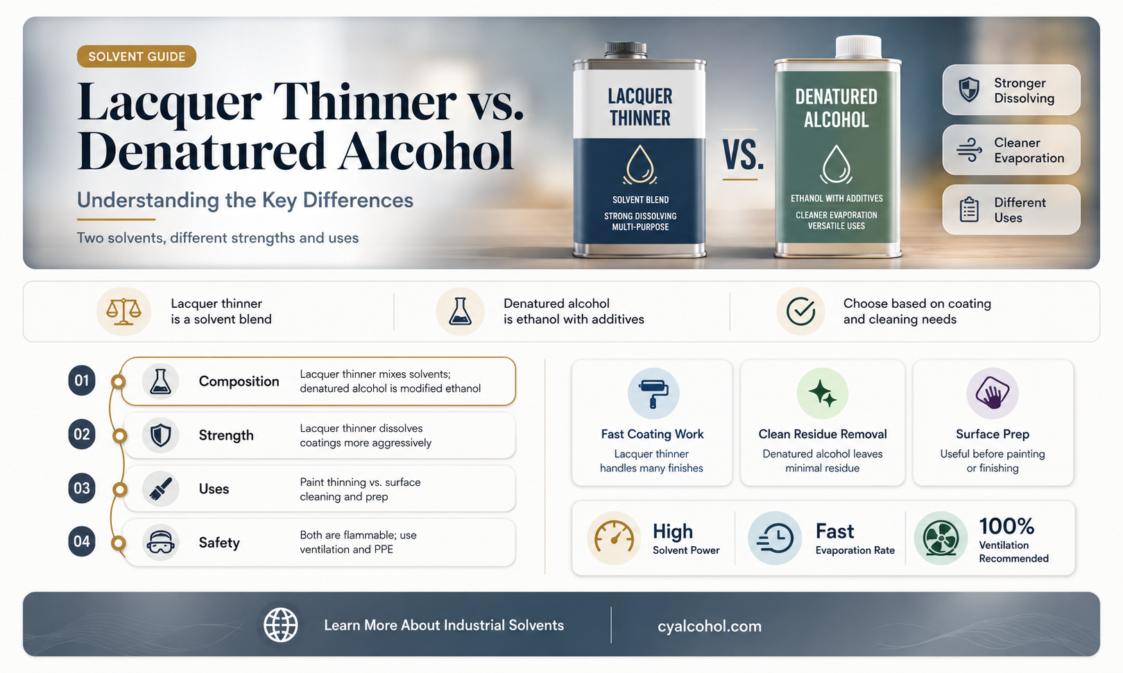 are laquer thinner and denatured alcohol the same