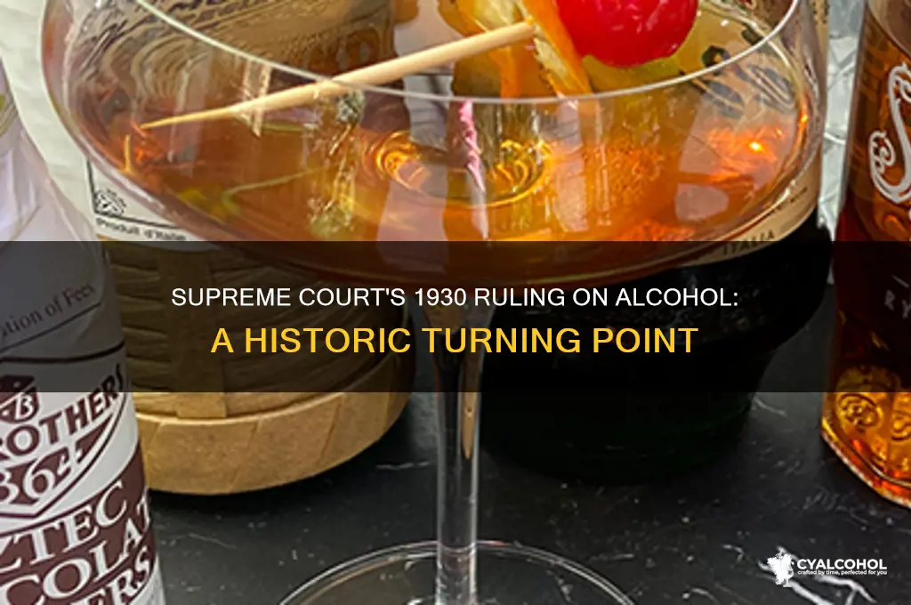 may 26 1930 supreme court alcohol