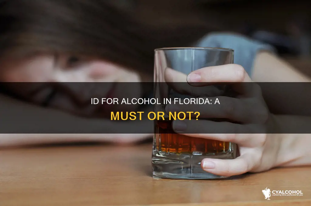 must you have id to posses alcohol in florida