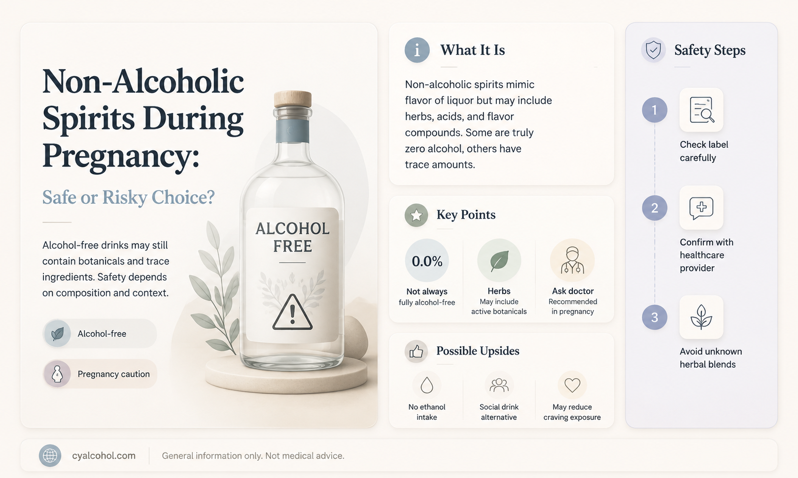 are non alcoholic spirits safe for pregnant women