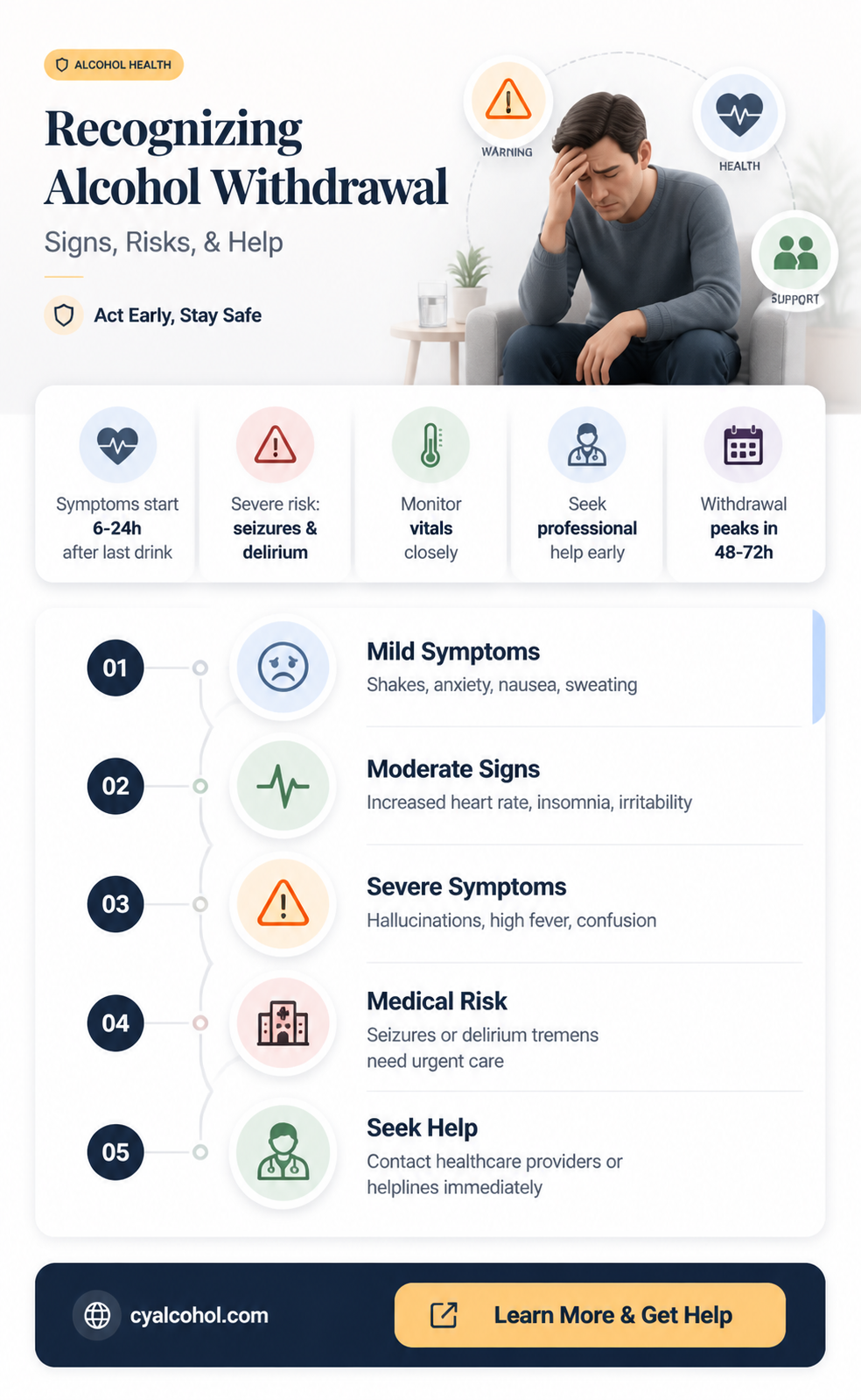 am i having alcohol withdral symptoms