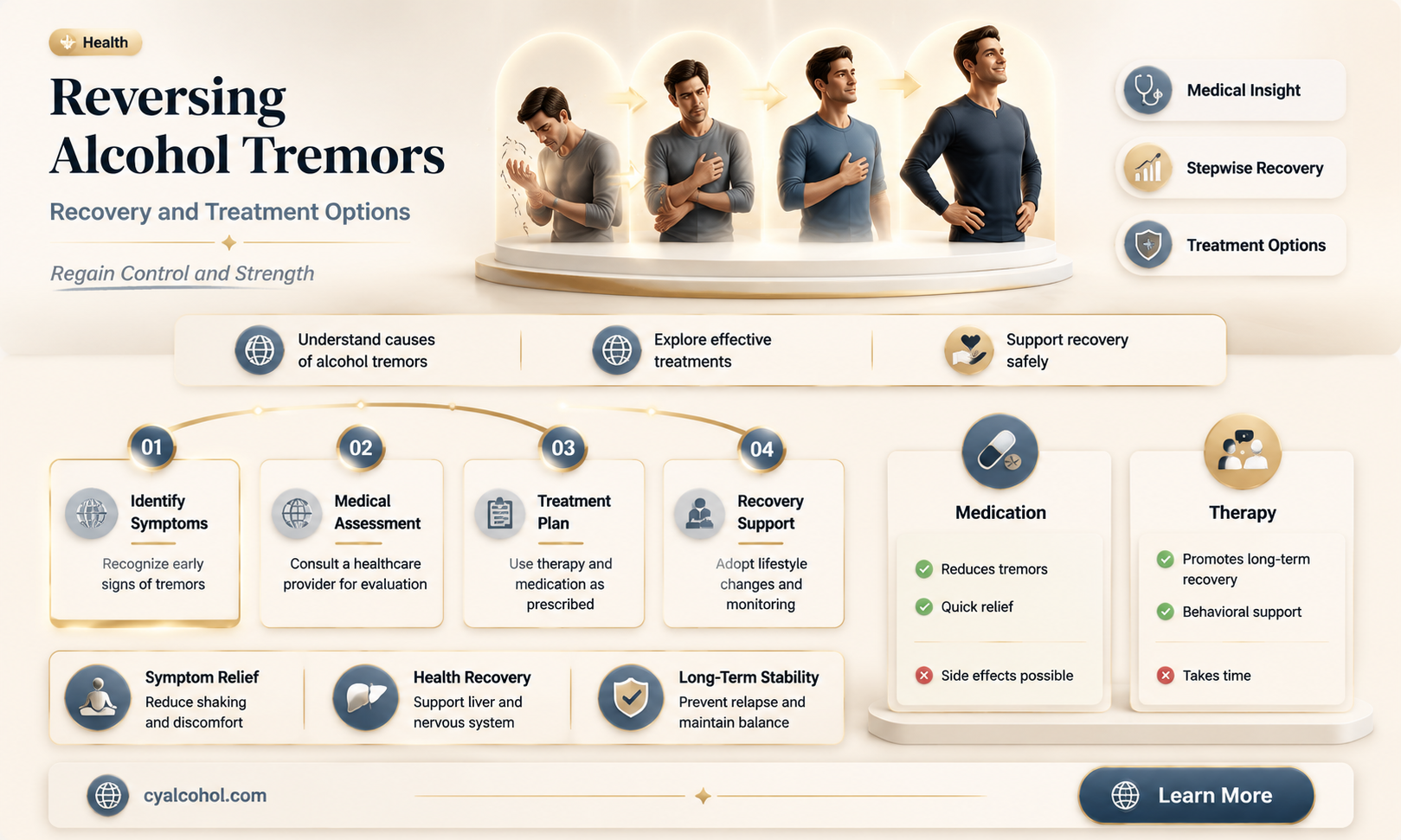 are alcohol tremors reversible