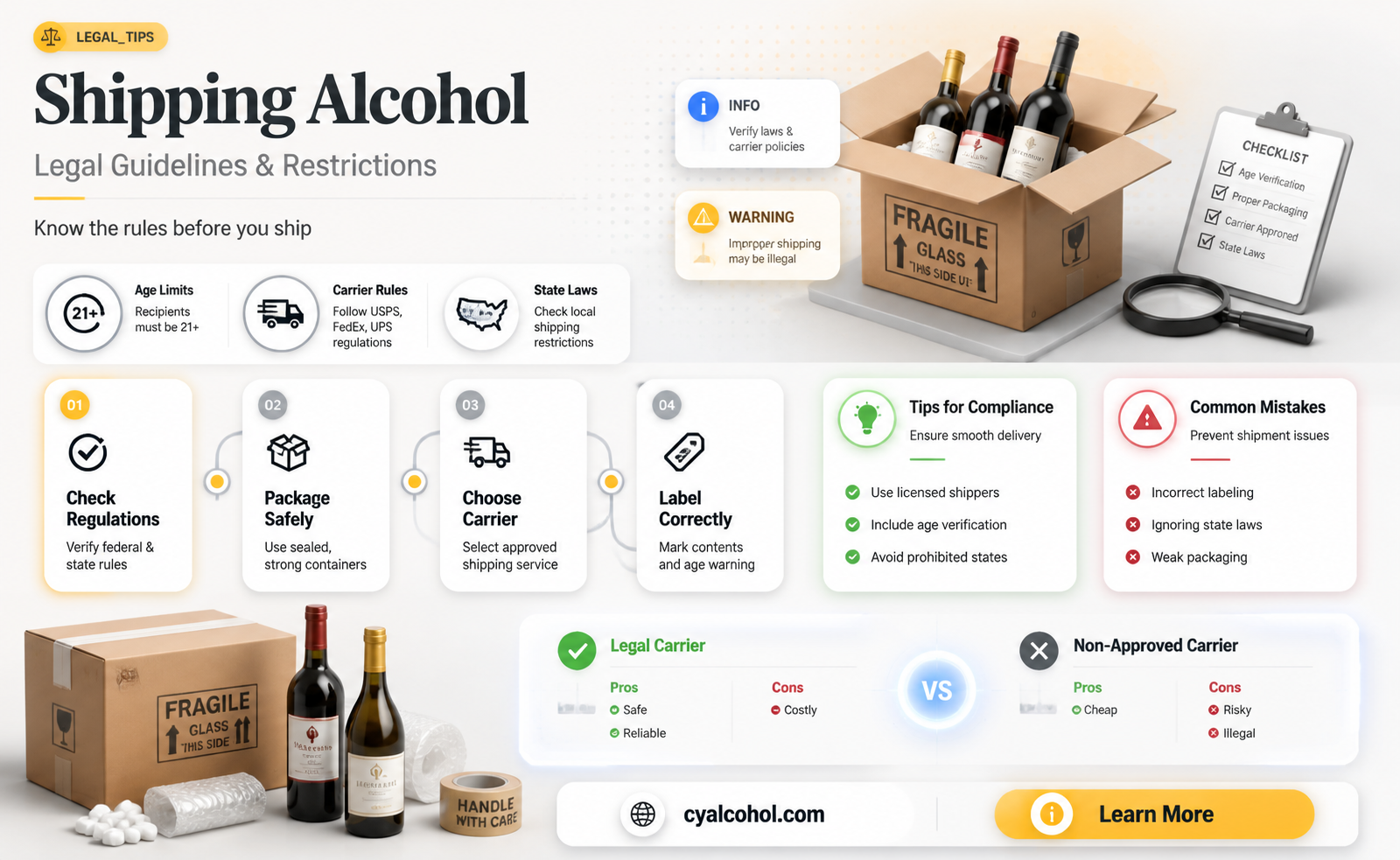 am i allowed to ship alcohol