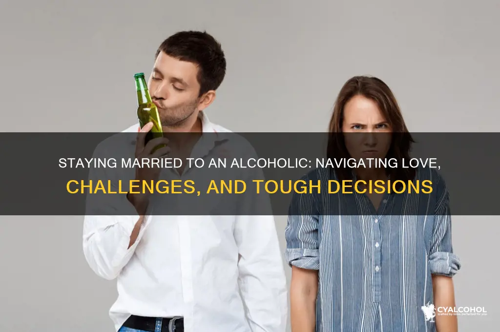 should a person stay married to an alcoholic