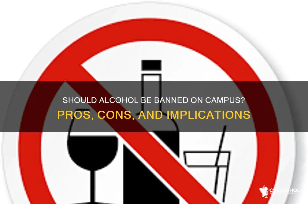 should alcohol be banned on campus