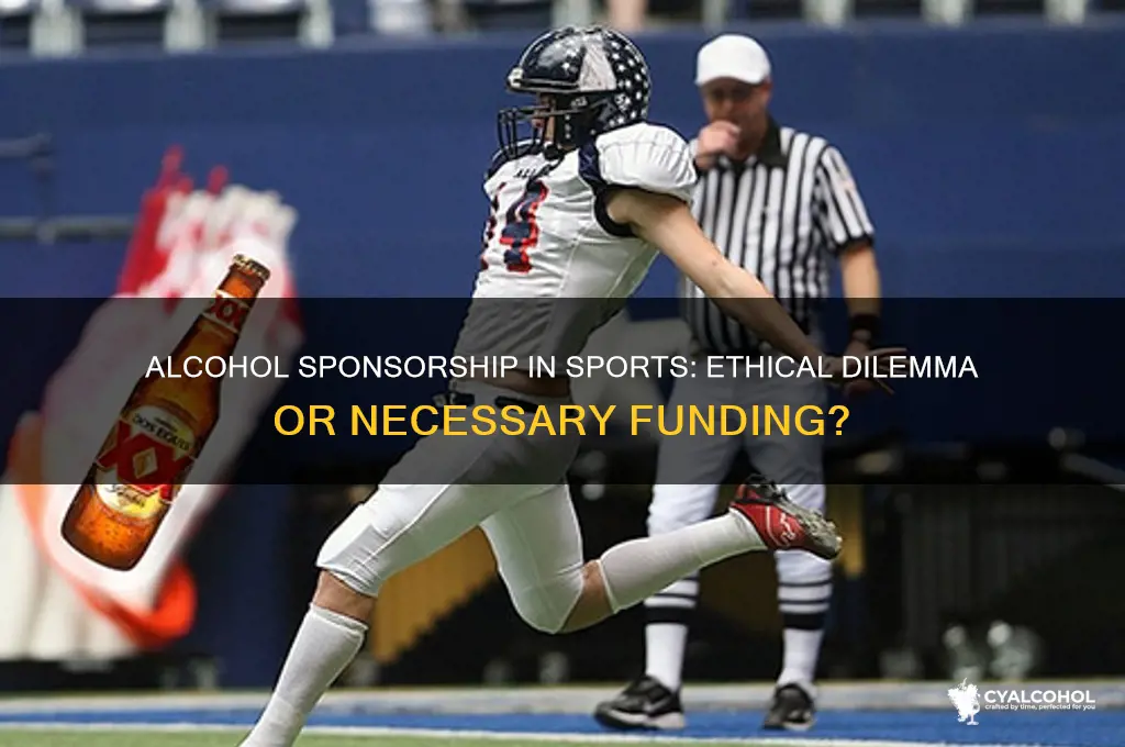 should alcohol companies sponsor sporting events