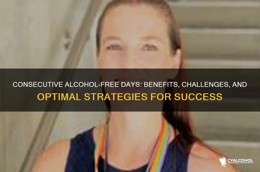 should alcohol-free days be consecutive