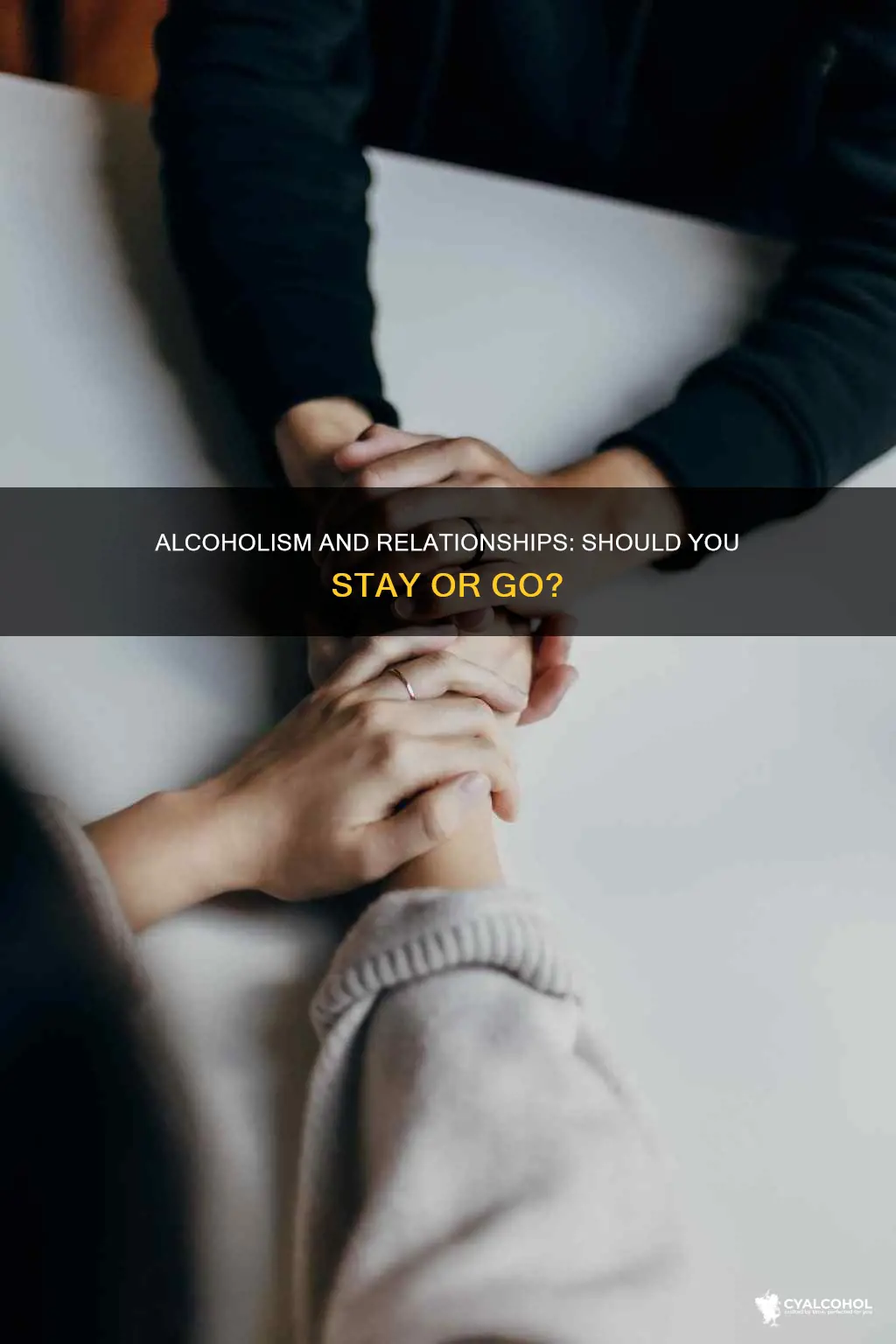should i stay in a relationship with an alcoholic
