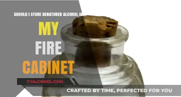 Storing Denatured Alcohol: Fire Cabinet Safe?