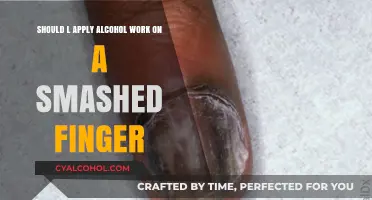 How Alcohol Can Help a Smashed Finger