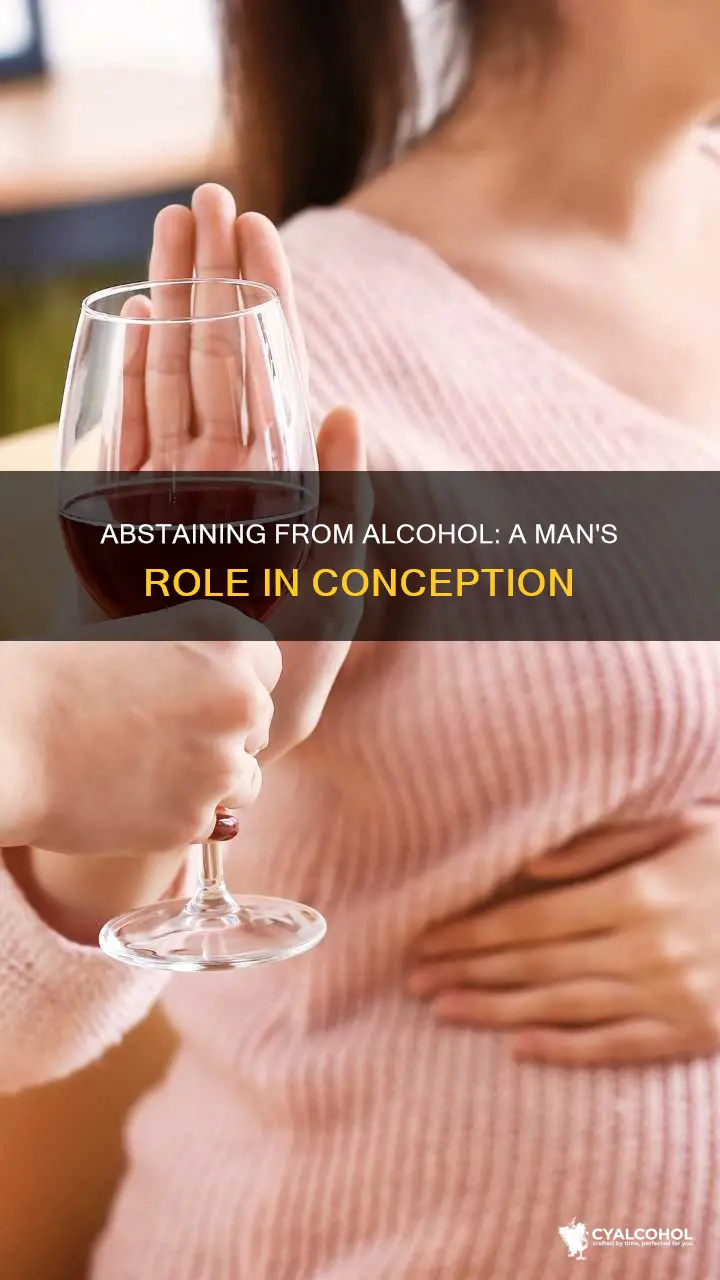 should men abstain from alcohol when trying to conceive