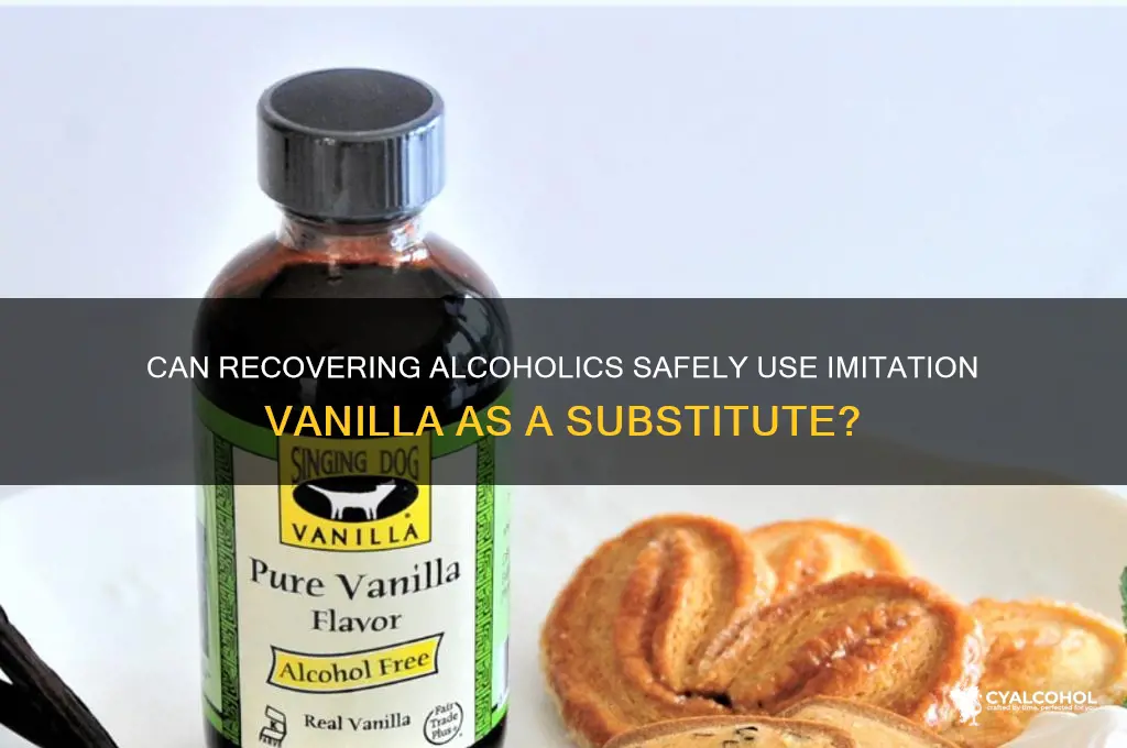 should recovering alcoholic substitute imitation vanilla