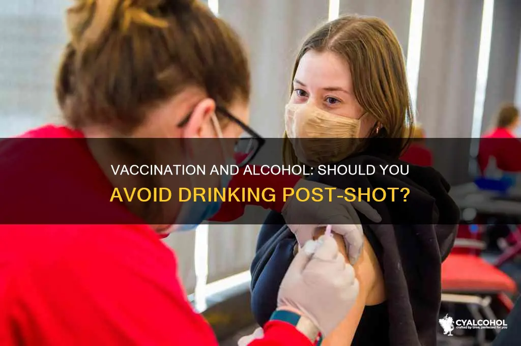 should we avoid alcohol after vaccination