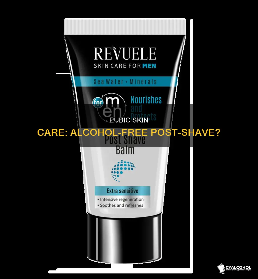 should you apply alcohol to freshly shaved pubic area