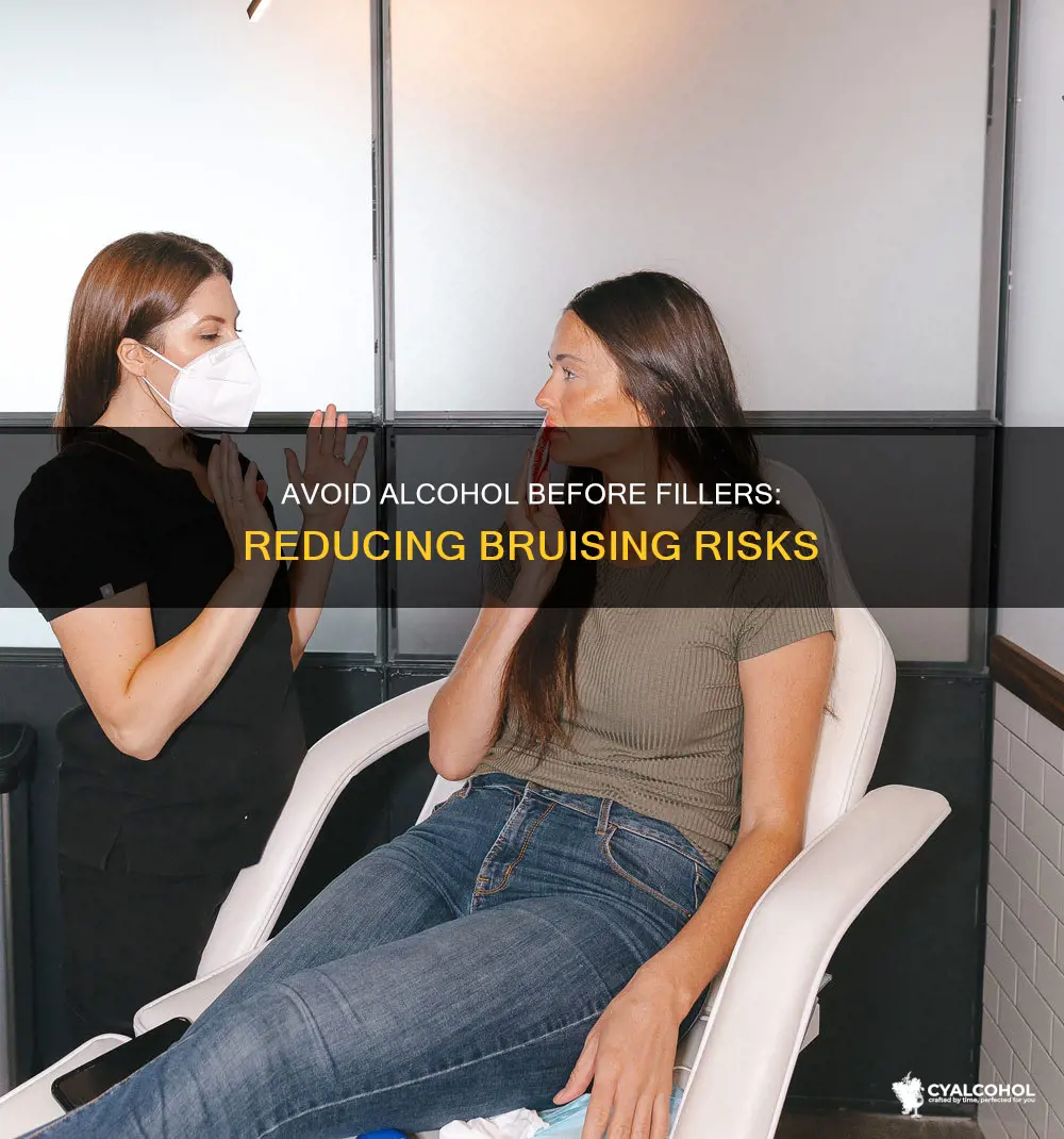 should you avoid alcohol to avoid bruising before fillers