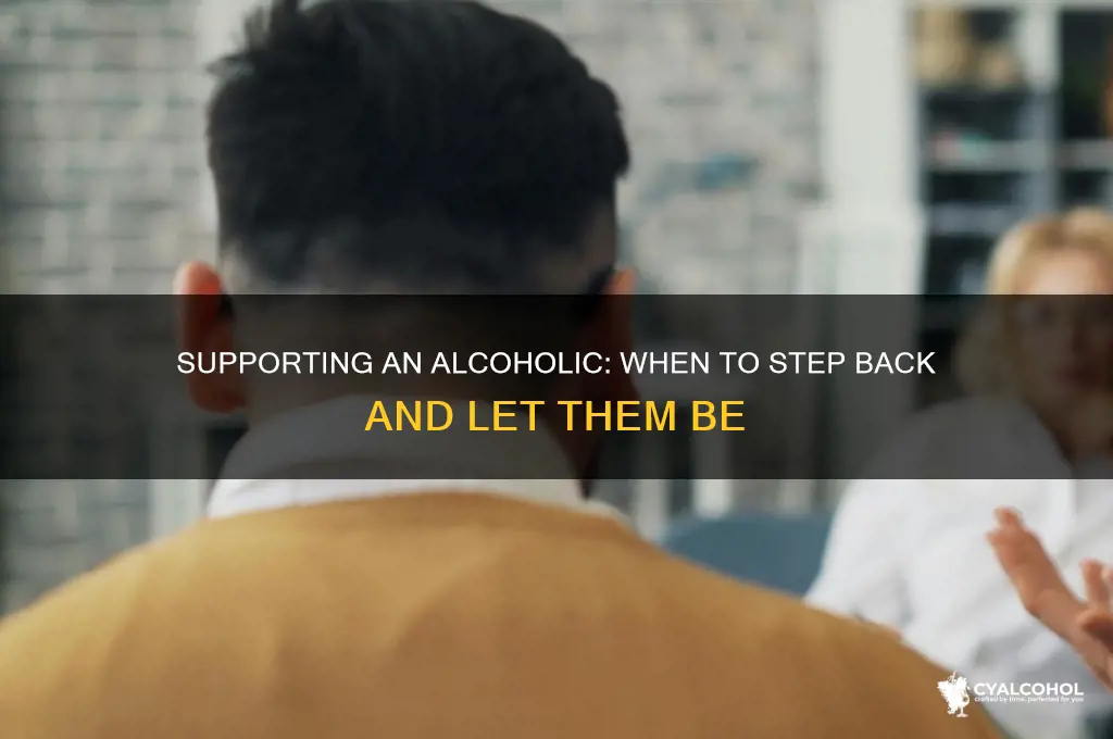 should you leave an alcoholic alone