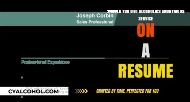 Should You List AA Service on Your Resume?