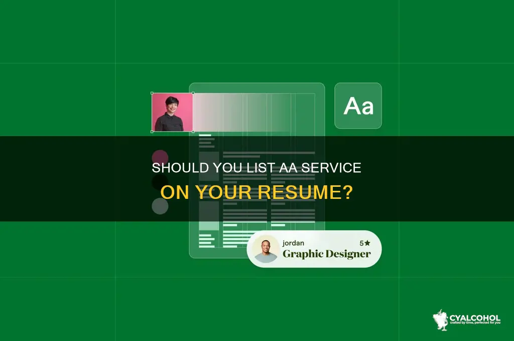 should you list alcoholics anonymous service on a resume