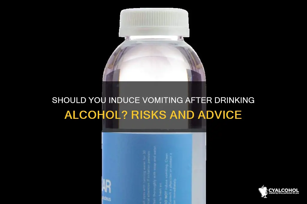 should you puke out the alcohol