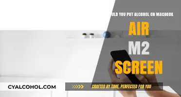 Using Alcohol on MacBook Air M2 Screen: Safe or Not?
