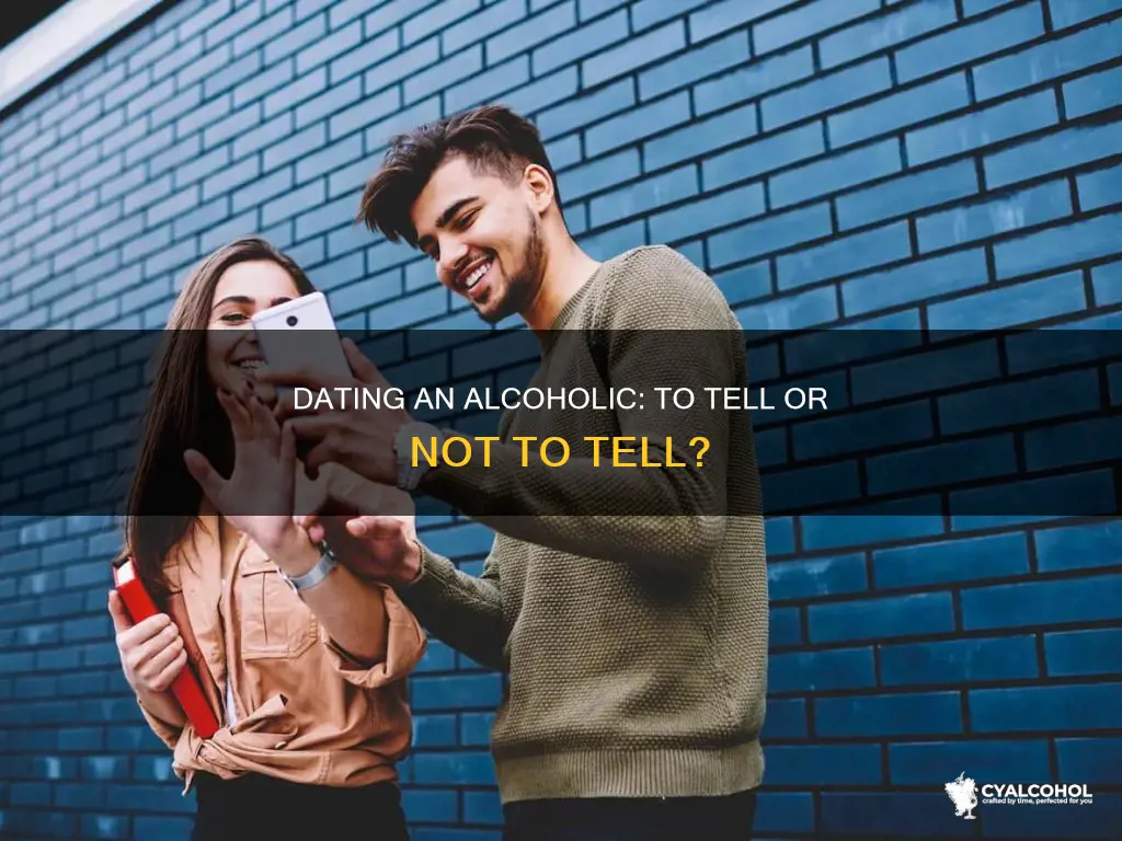 should you tell someone your dating your an alcoholic