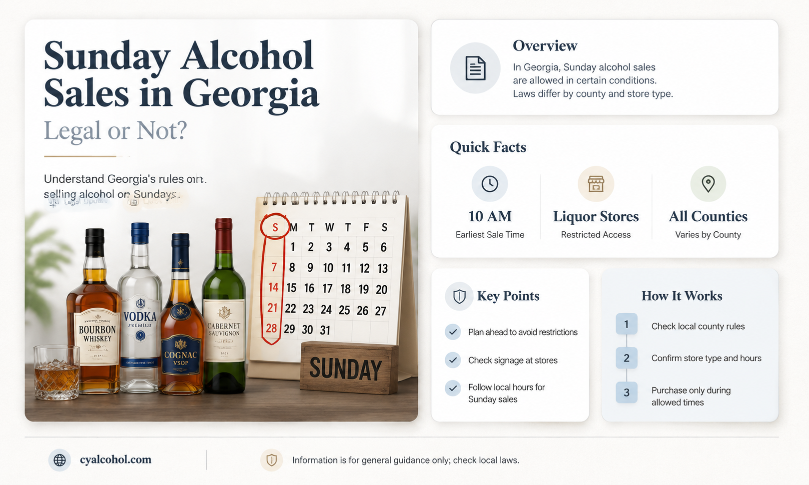 are alcohol sales legal in georgia on sundays