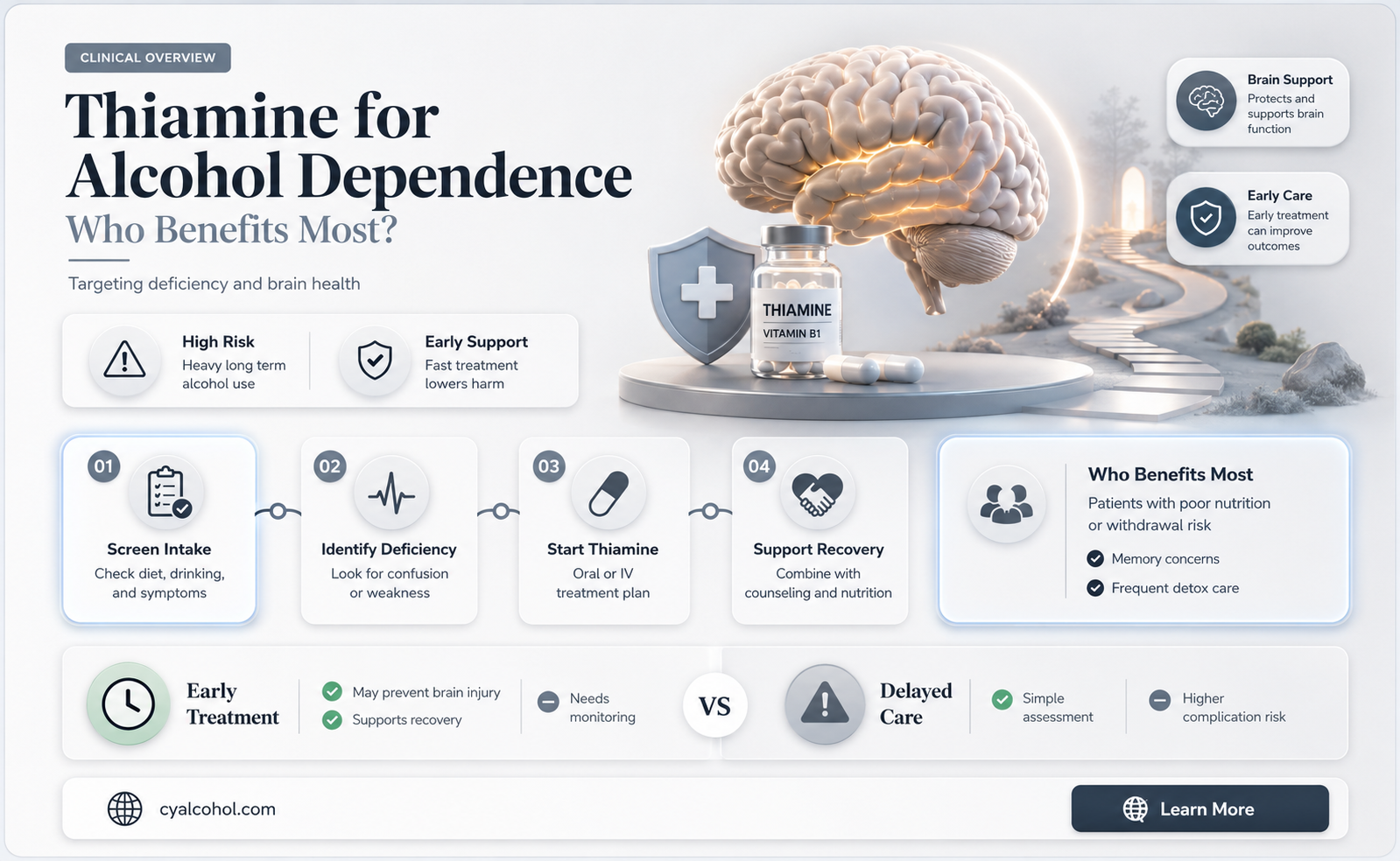 are all patients with alcohol dependence treated with thiamine