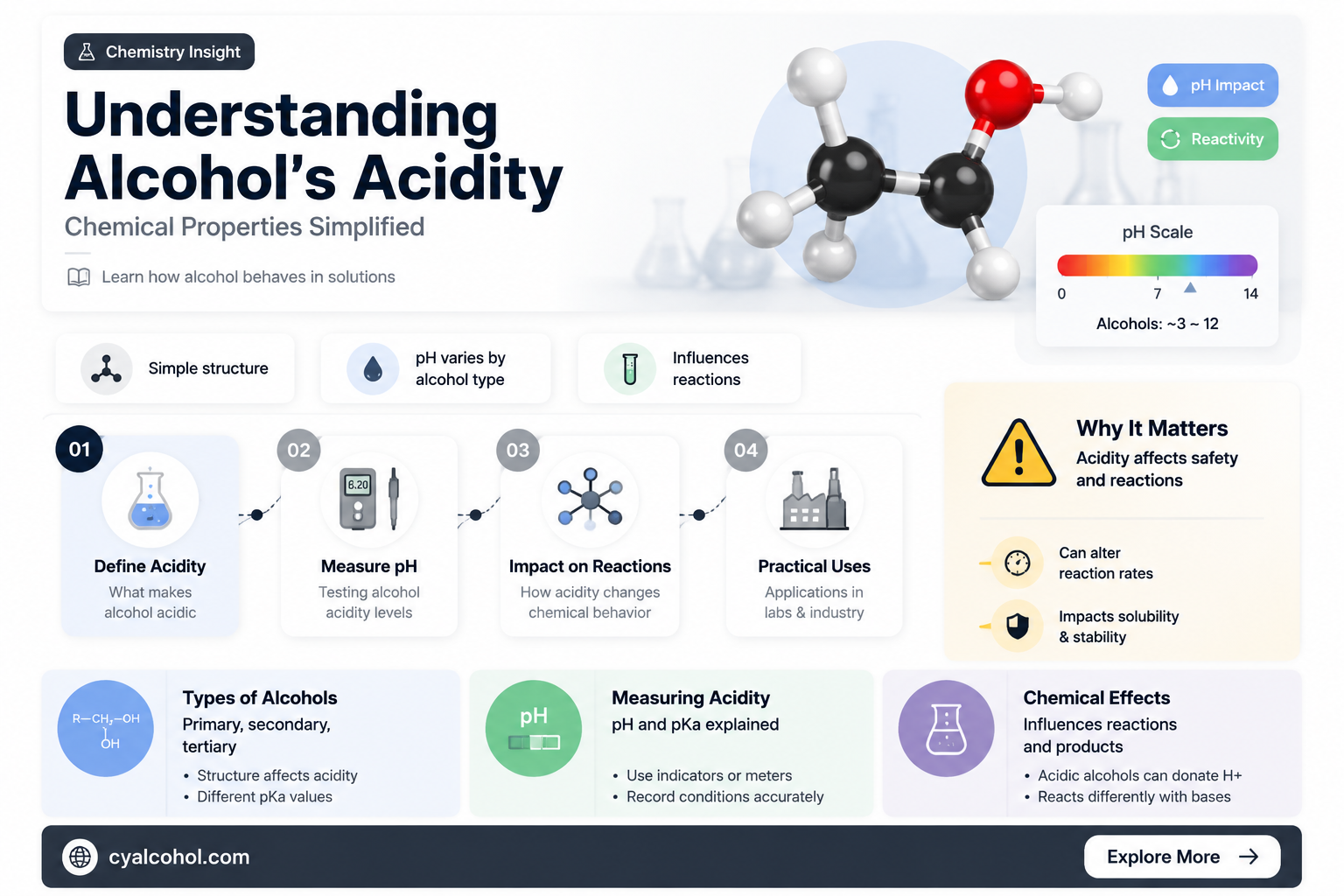 are alcohols acidity