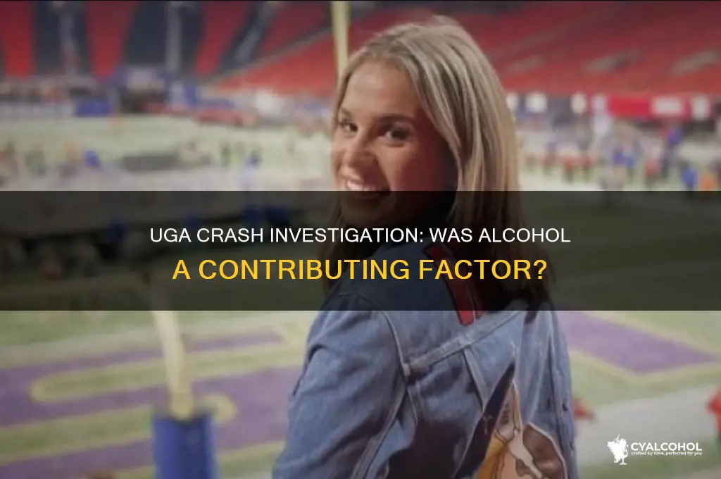 was alcohol involved in uga crash