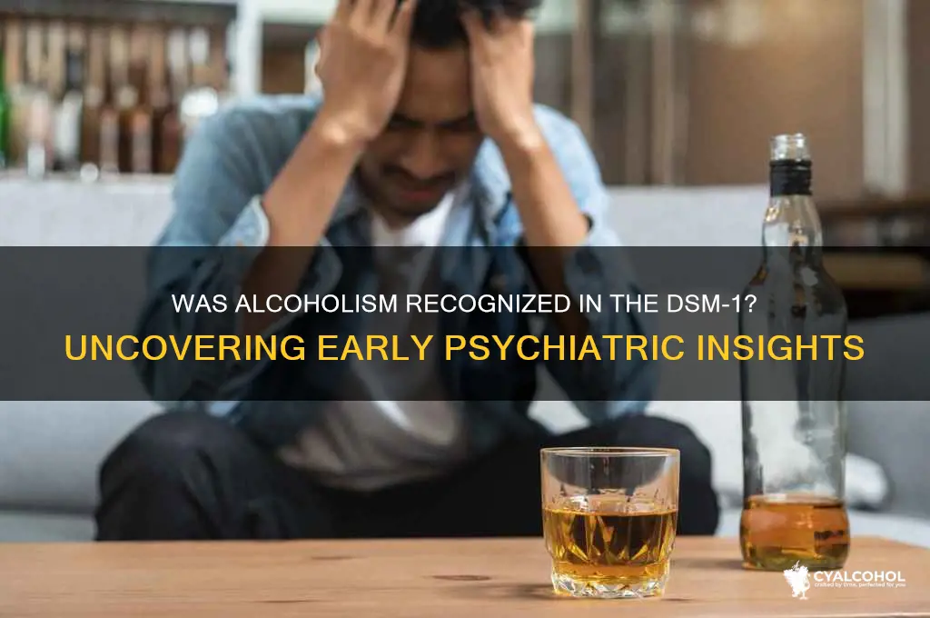 was alcoholism in the dsm 1