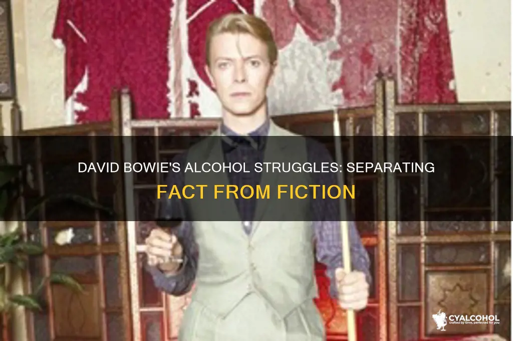 was david bowie alcoholic