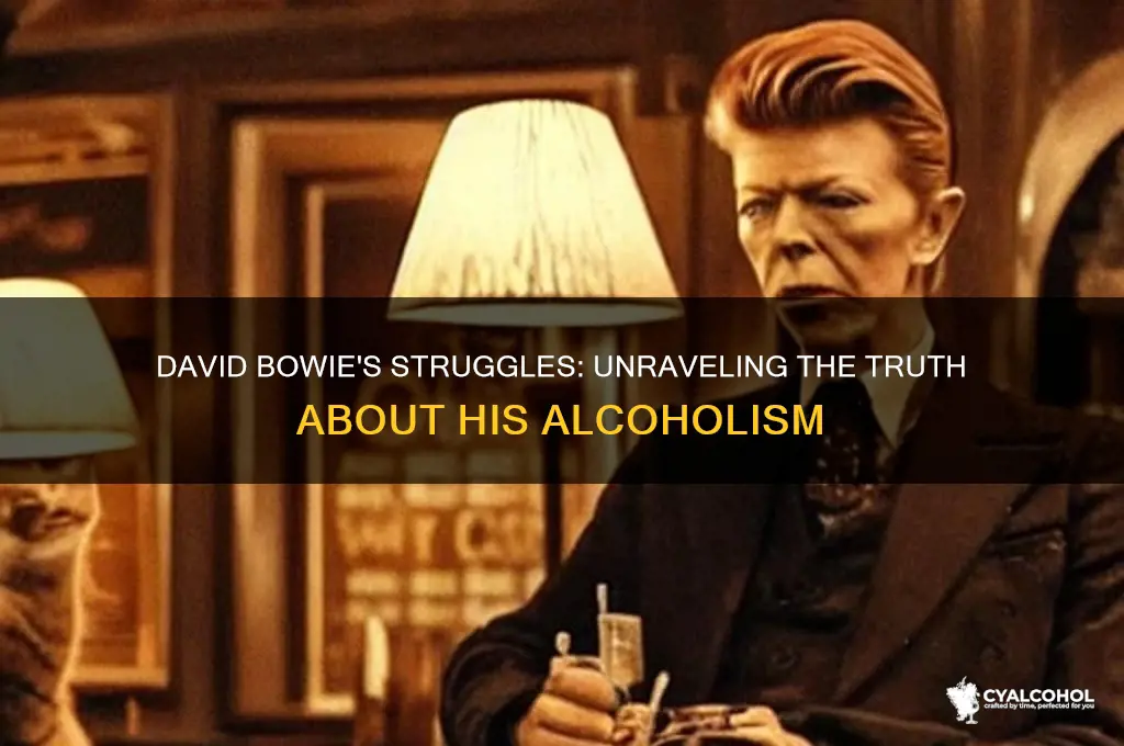 was david bowie an alcoholic