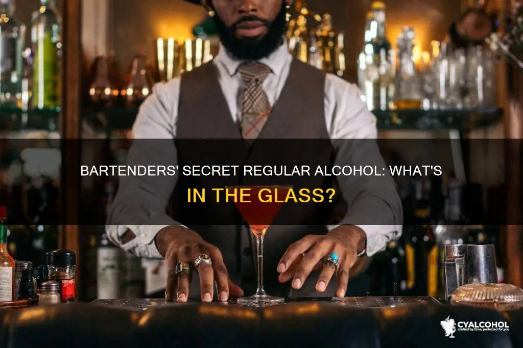 was it called when bartenders give you regular alcohol