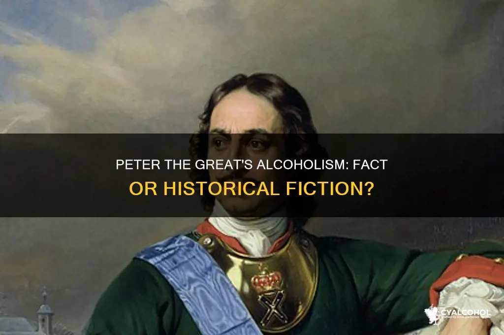 was peter the great an alcoholic