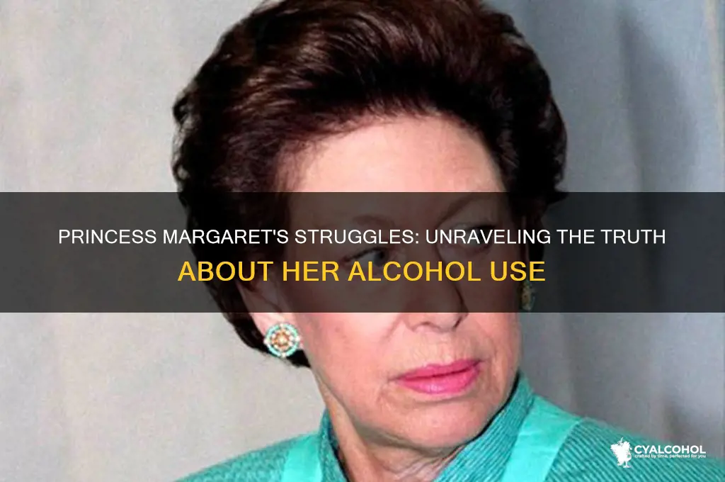 was princess margaret an alcoholic