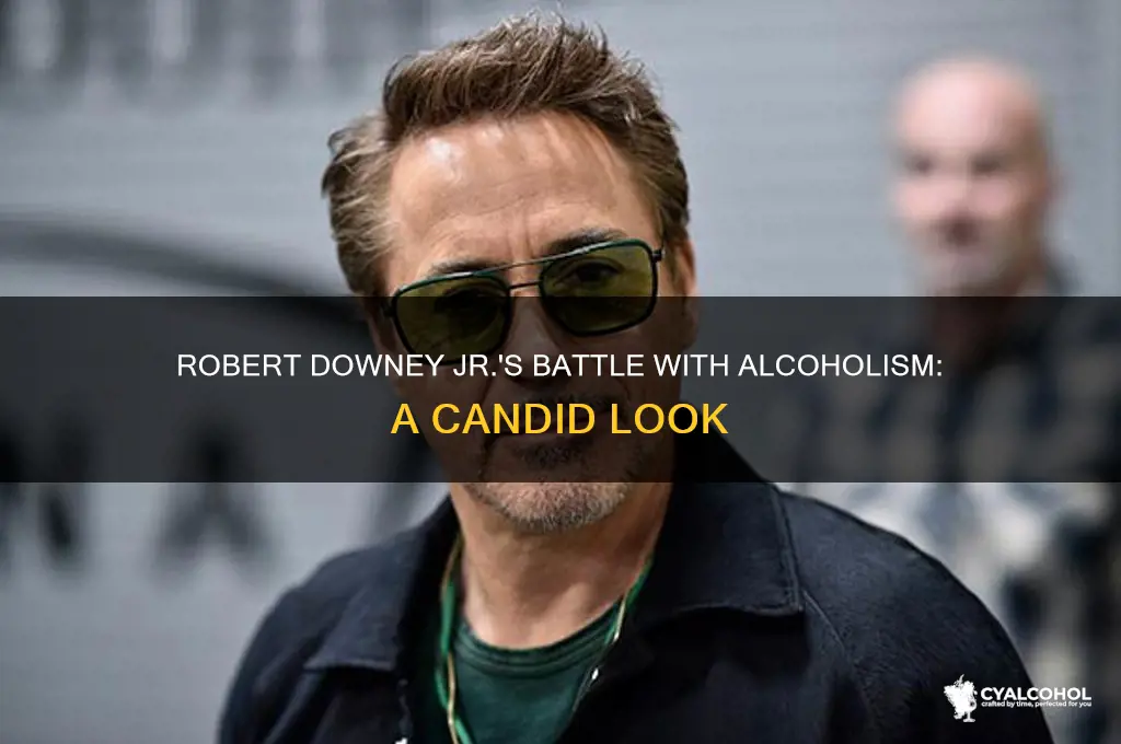 was robert downey jr an alcoholic