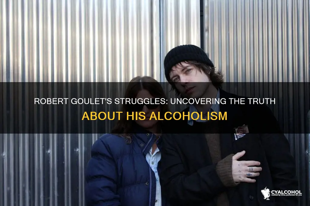 was robert goulet an alcoholic in real life
