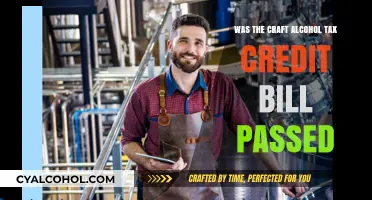 Craft Alcohol Tax Credit Bill: Passed or Pending? Latest Updates