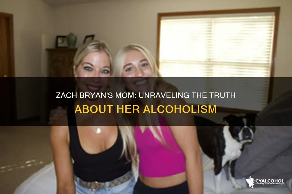 was zach bryans mom an alcoholic