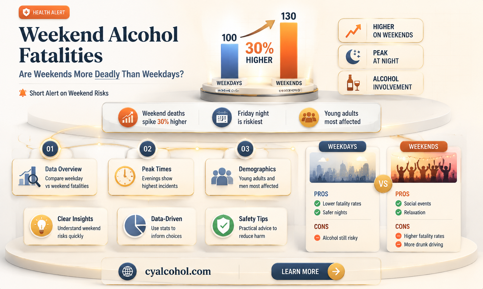 are alcohol related fatalities more prevelent on weekends