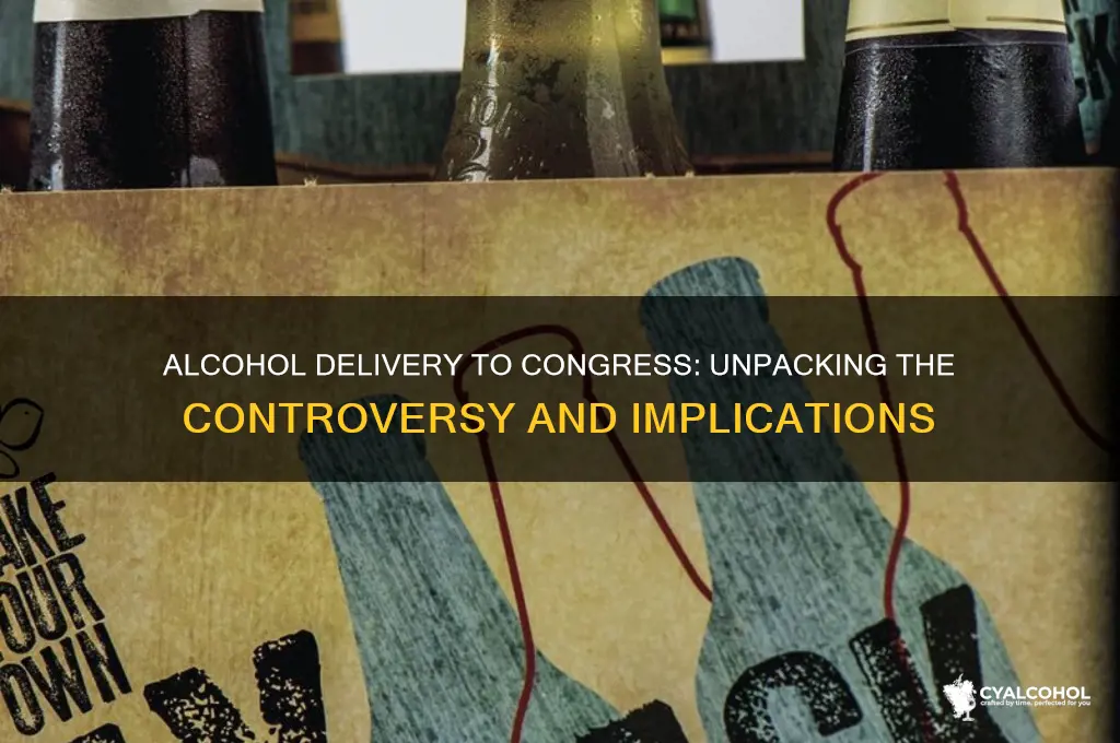 what about alcohol delivered to congress