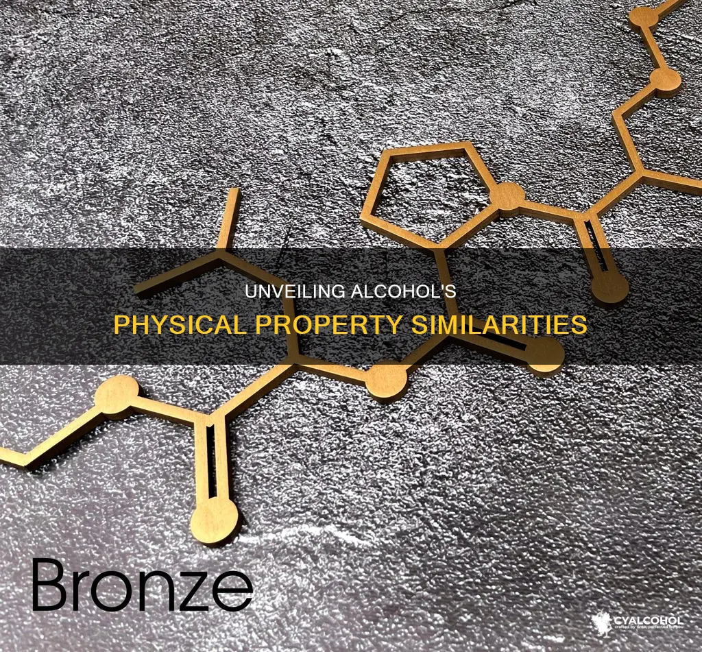 what accounts for the similar physical properties of alcohol