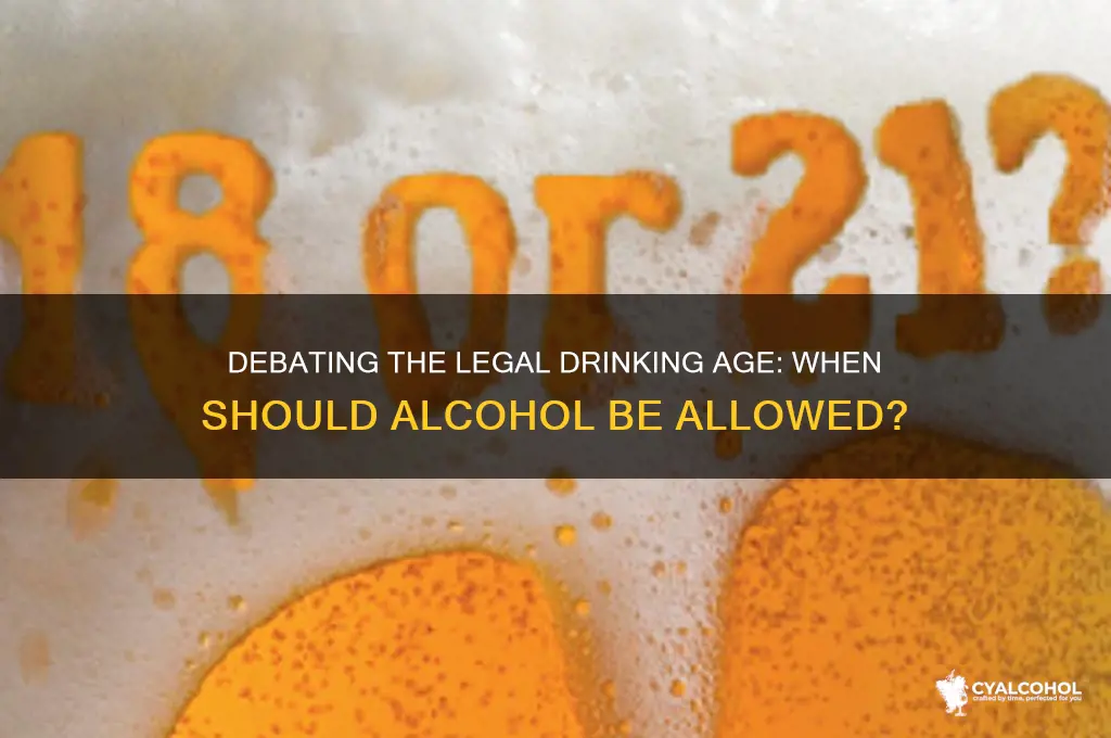 what age should alcohol be legal