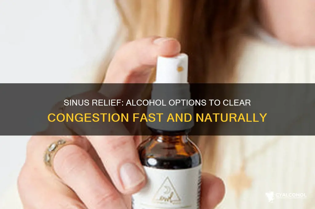 what alcohol clears up sinus congestion