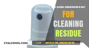 Optimal Alcohol Concentration for Effective Residue Cleaning: A Comprehensive Guide