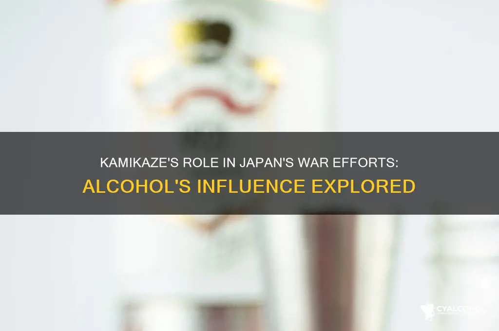 what alcohol did the kamikaze do for japan